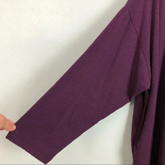 NEW Gap Factory Oversized Purple Open Front Long Cardigan With Pockets - Picture 4 of 6